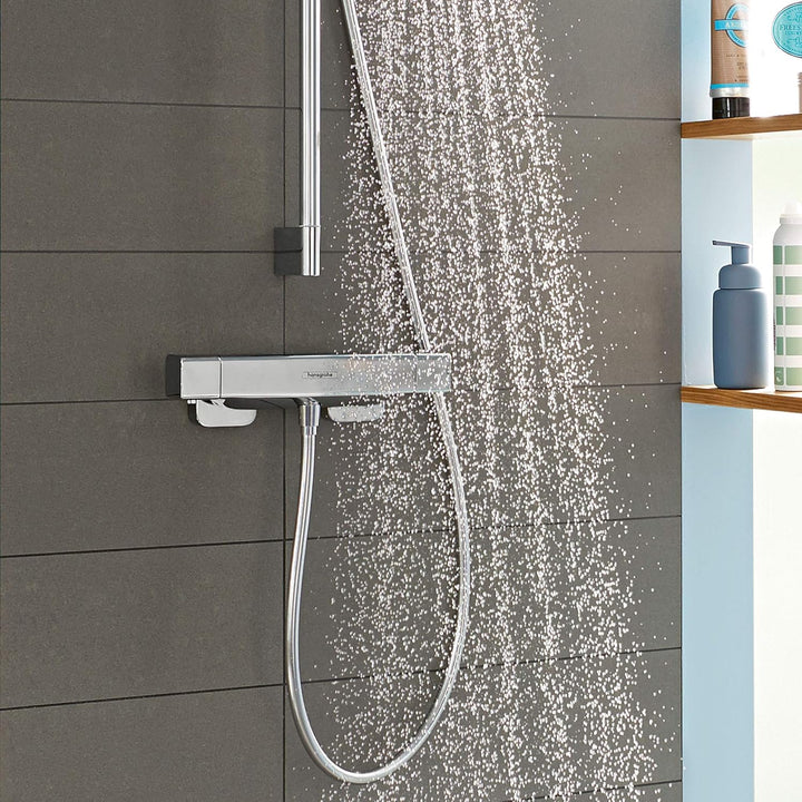hansgrohe Ecostat E Aufputz Duschthermostat (für 1 Funktion) Chrom, Auslaufhöhe 70mm Brausethermosta