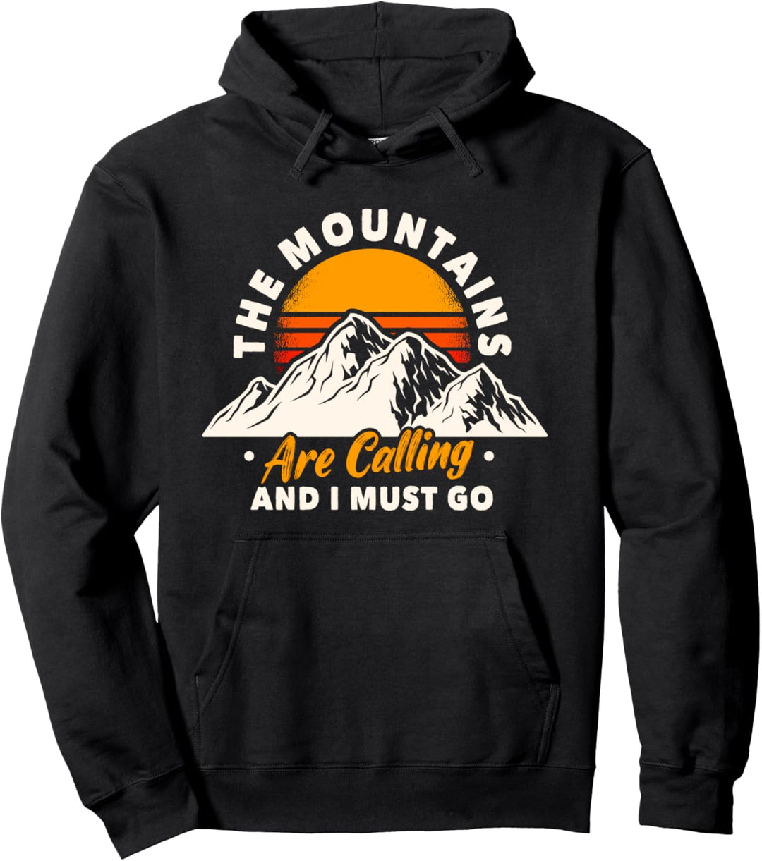 Die Berge rufen Campen Wohnmobil Camper Geschenk Camping Pullover Hoodie