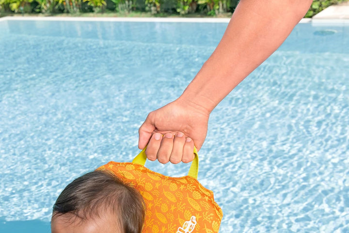 Bestway Schwimmweste Kleiner Wal mit Textilbezug, 0-2 Jahre