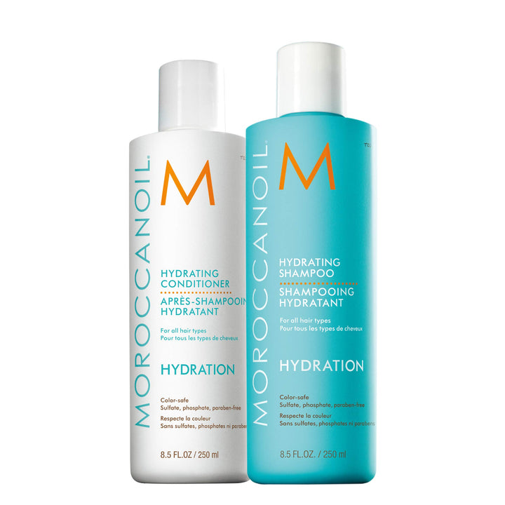 Moroccanoil Hydrating Conditioner für alle Haartypen, 250 ml + Feuchtigkeitsspendendes Shampoo, 250m