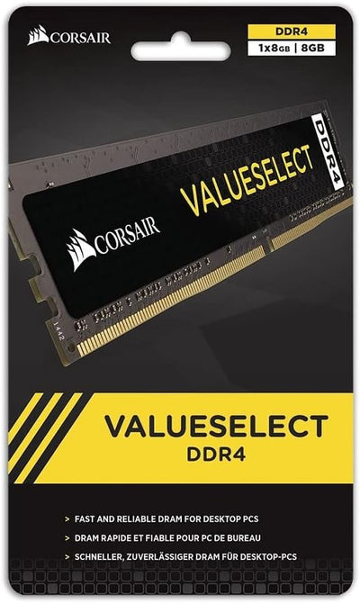 Corsair CMV8GX4M1A2400C16 Value Select 8GB (1x8GB) (DDR4 2400Mhz CL16) schwarz, 8GB