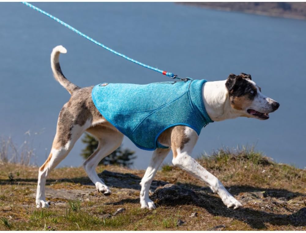 Kurgo Core Hunde-Pullover, Leichtes Fleece, Mit 2-Wege-Reissverschluss, Mit Hundegeschirr kompatibel