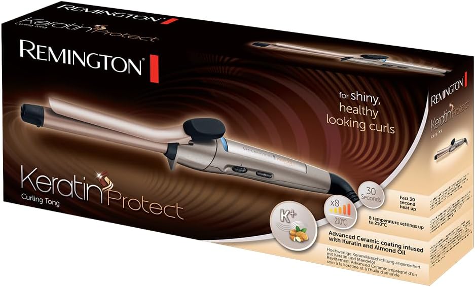 Remington Lockenstab kleine Locken [19mm] Keratin Protect (hochwertige Keramikbeschichtung mit Kerat