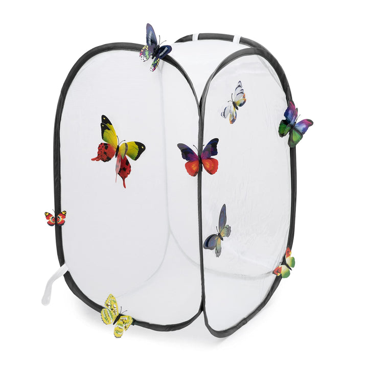 Hyindoor Insekt Und Schmetterling Habitat Käfig Terrarium Schutz Käfig Schwarz, Schwarz