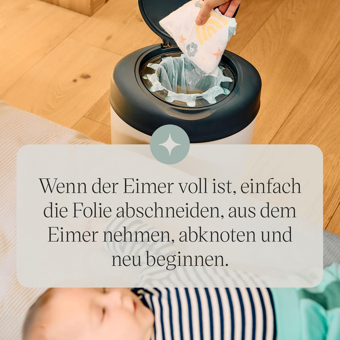 Tommee Tippee Nachfüllkassetten für Simplee Sangenic Windeleimer, Antibakterieller Schutz, 6er-Pack