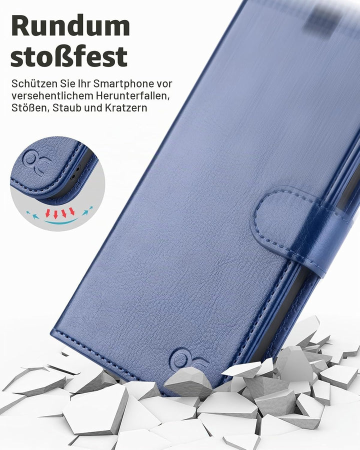 OCASE iPhone 15 Pro Max Hülle(2in1) Leder Stossfestes Case [Abnehmbare magnetische Hülle] [Kabellose