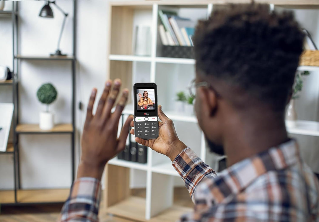 TTfone TT280 – Telefon 4G Dual SIM einfach mit Android, 2,8 Zoll Touchscreen, Tastatur, 2 MP Kamera,