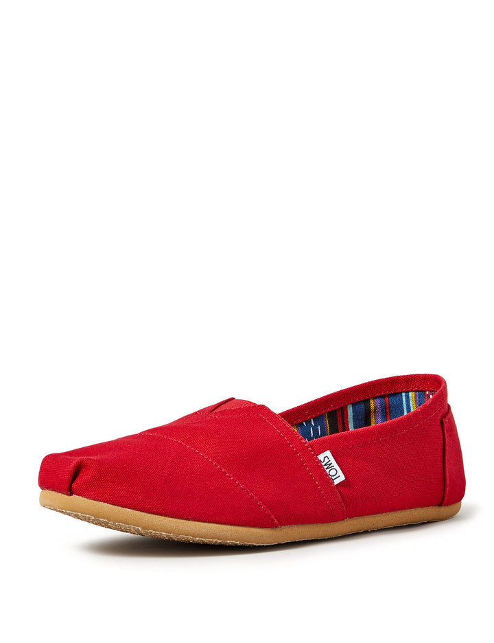 Toms Herren Alpargata CoreFlache Slipper 41 EU Rot, 41 EU Rot
