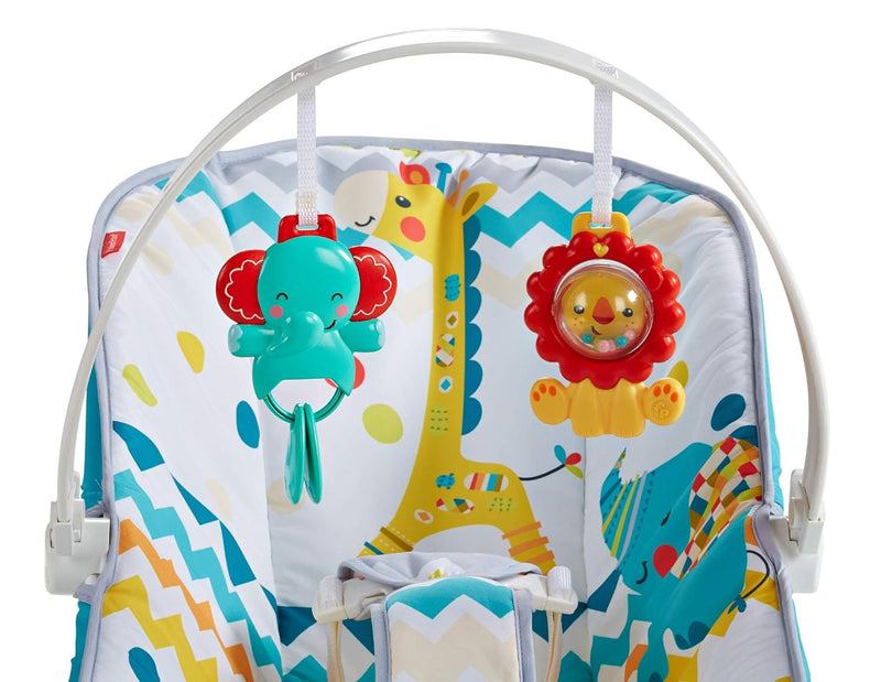 Fisher-Price Bunte karneval Comfort Curve Bouncer, Mehrfarbig,