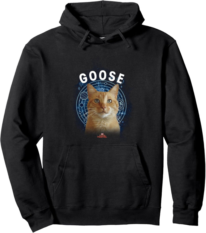 Captain Marvel Goose Space Portrait Pullover Hoodie