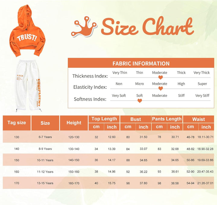 LOLANTA Mädchen Hip Hop Kleidung, Street Dance Outfit, Hoodie, Joggerhose Kinder Trainingsanzug Set