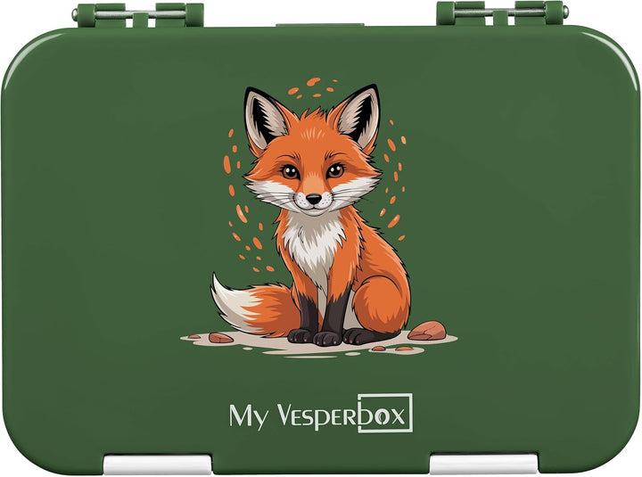 My Vesperbox – Len - Bento Box Kinder - Lunchbox mit 4+2 Fächern - extrem robust – Brotdose – Brotbo