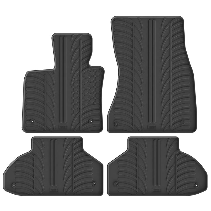 GLEDRING 0493 Satz Gummimatten passend für BMW X6 (F16) 2014-2019 (T Profil 4-teilig + Montage-Clips