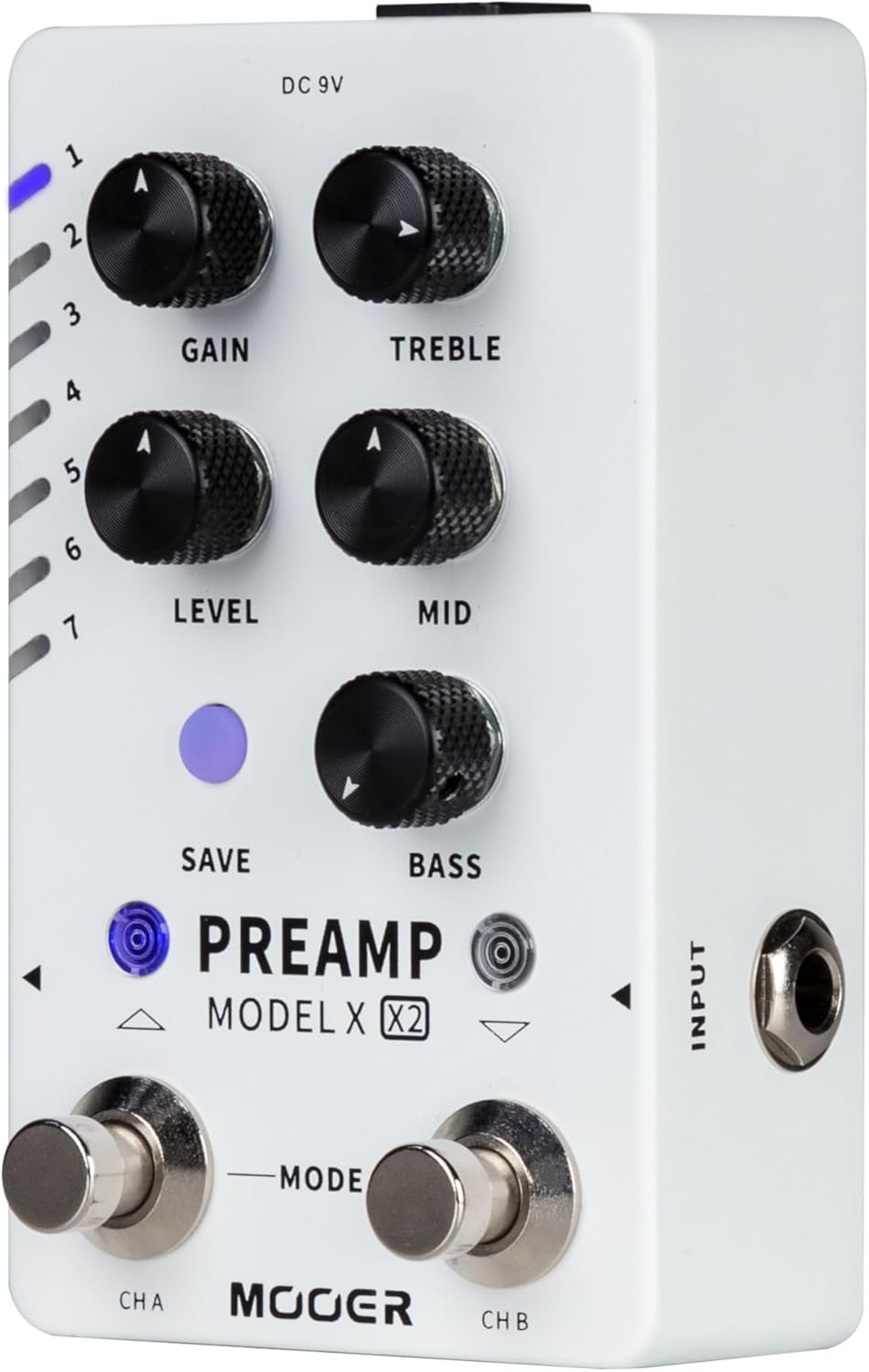 Mooer Preamp Model X2 - Dual-Channel Digital Preamp Pedal