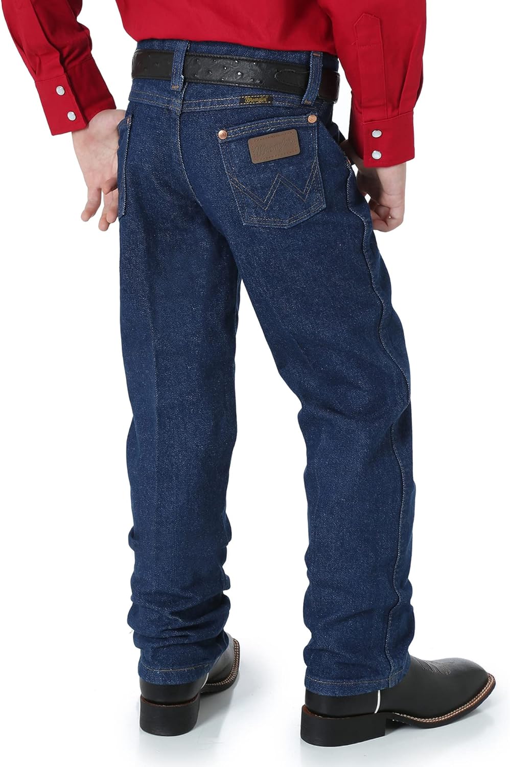 Wrangler Boys' Casual, 18 Vorgewaschenes Indigo