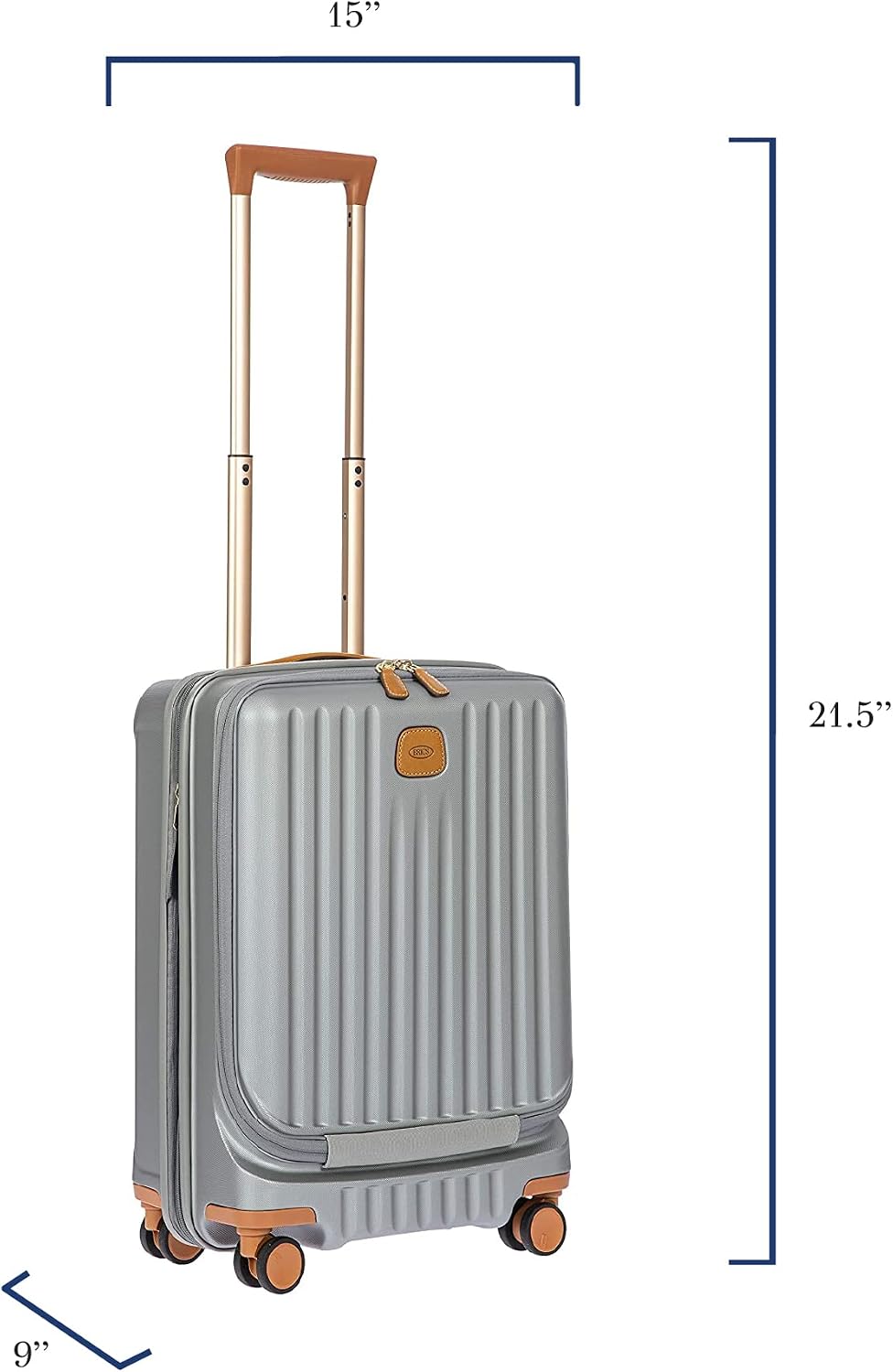 Brics Capri 4-Rollen Trolley 16? Silber Argento, Argento