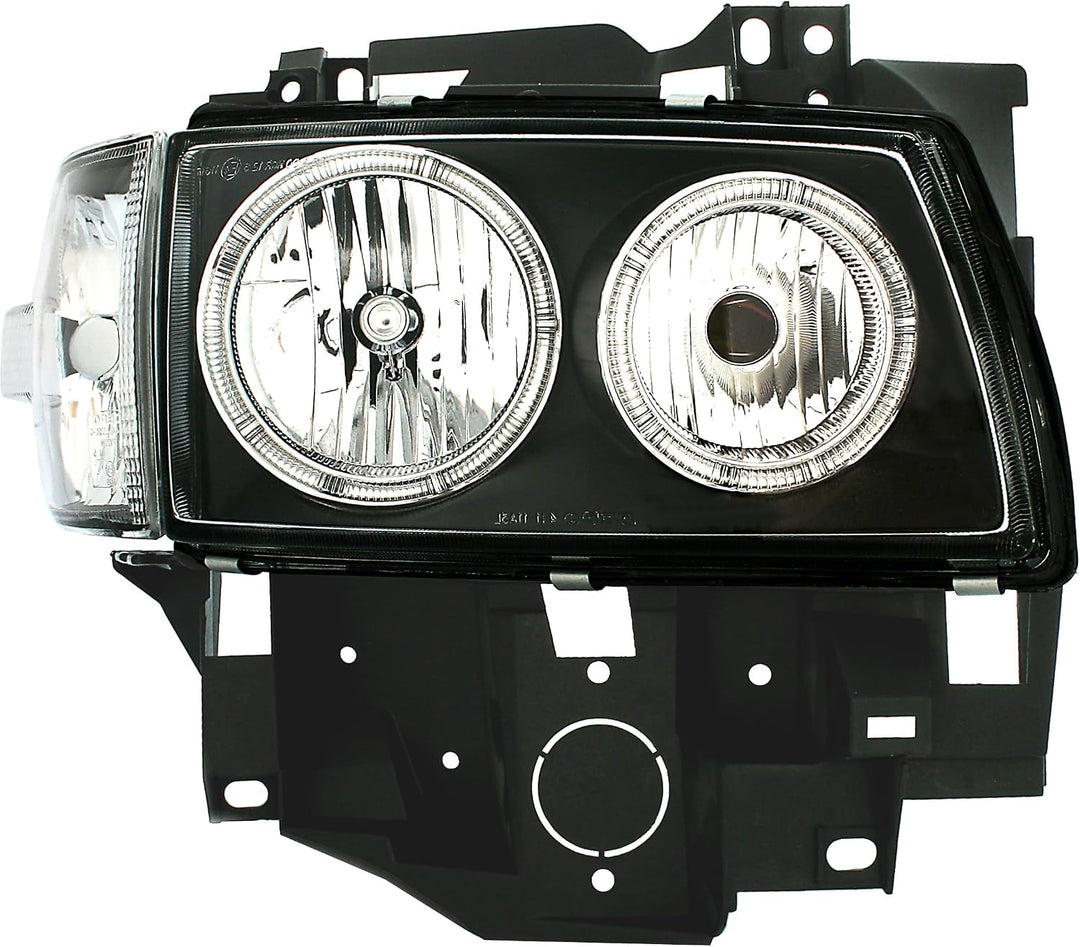 AD Tuning 960418 Angel Eyes Scheinwerfer (4-teilig), Klarglas Schwarz, Blinker