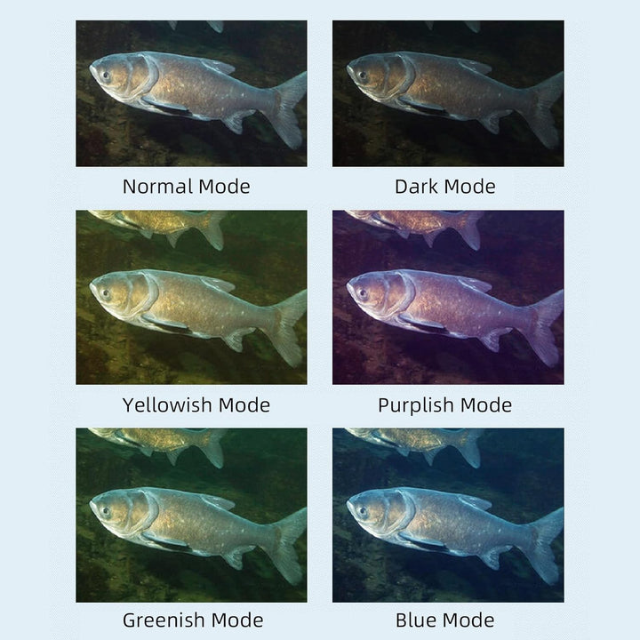 5-Zoll-Display für Unterwasser-Angelkameras, IPS-Bildschirm mit 1500 Cd Helligkeit, Fischfinder-Bild