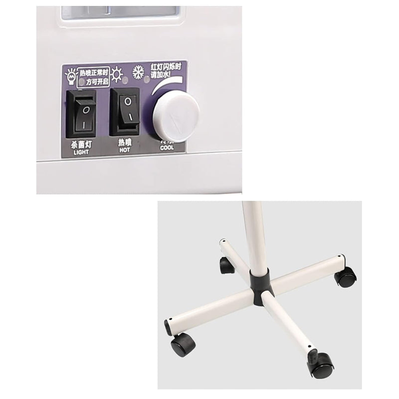 BJTDLLX Gesichtsdampfer Bedampfer Verdampfer Gesichtssauna Heiss Kalt Gesicht Dampfgerät 800 Watt Da
