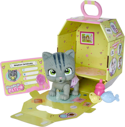 Simba 105953051 – Pamper Petz Katze, mit Trink- und Nässfunktion, Spielzeugkatze für Kinder ab 3 Jah