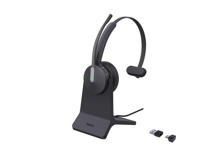 Yealink BH 70 Mono Teams Headset inkl. Ladeständer – Bluetooth, 3-Mikrofon Geräuschunterdrückung, 35