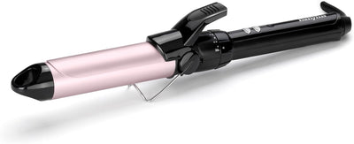 BaByliss 32mm Lockenstab mit Klammer mit grossem Durchmesser für natürliche, lose Locken, Schwarz 32