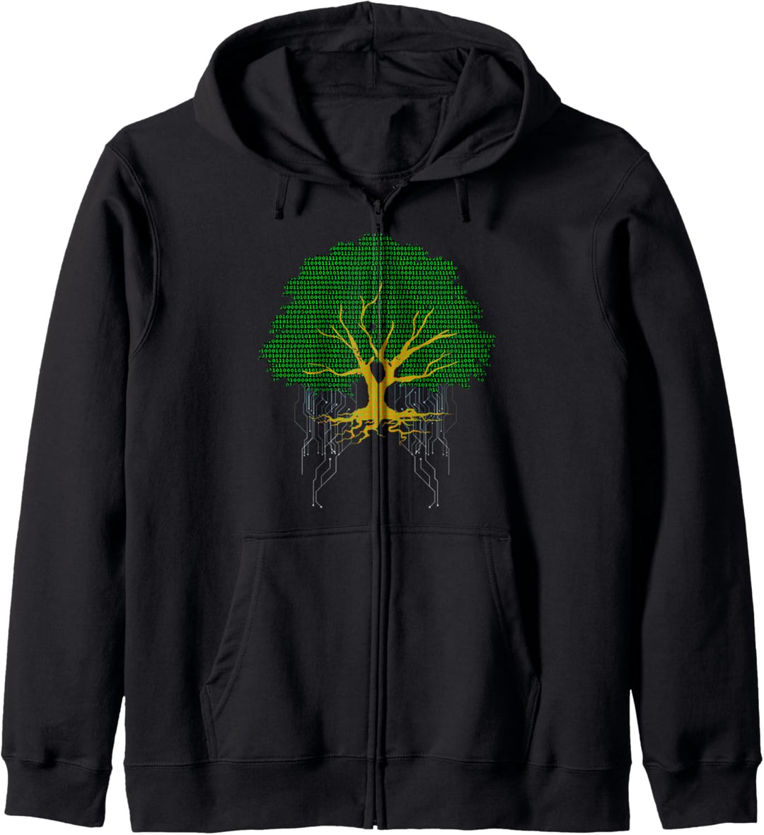Binary Code Tree of Coding Life Geschenkidee Kapuzenjacke
