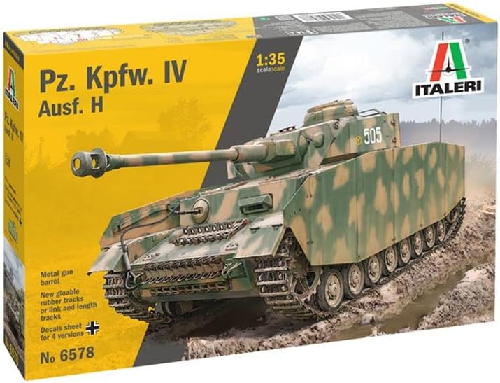 Italeri 6578S 1:35 Dt. Pz.Kpfw. IV KwK 40L/48 - Standmodellbau, Basteln, Hobby, Kleben, Plastikbausa