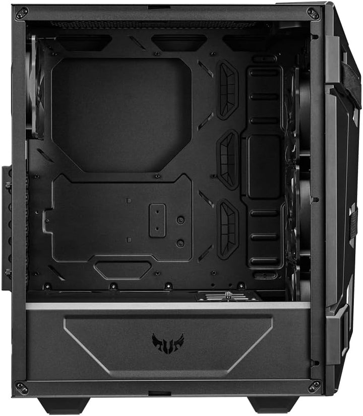 ASUS TUF Gaming GT301 kompaktes PC Gehäuse (Mid-Tower, Seitenwand aus Glas, 120mm Aura-RGB-Lüfter, A