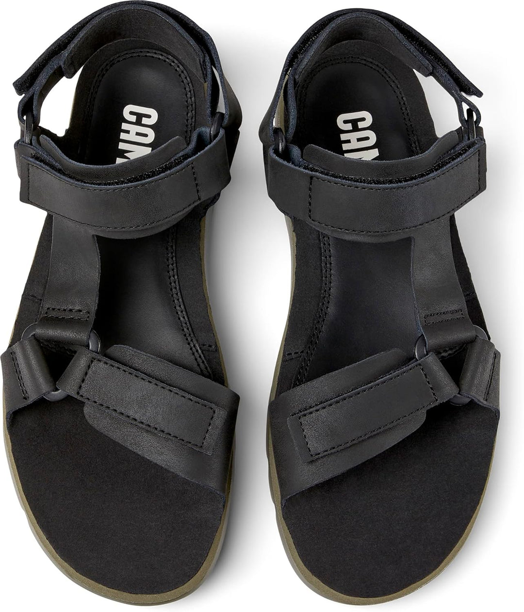 Camper Herren Oruga K100416 Sandal 39 EU Schwarz 020, 39 EU Schwarz 020