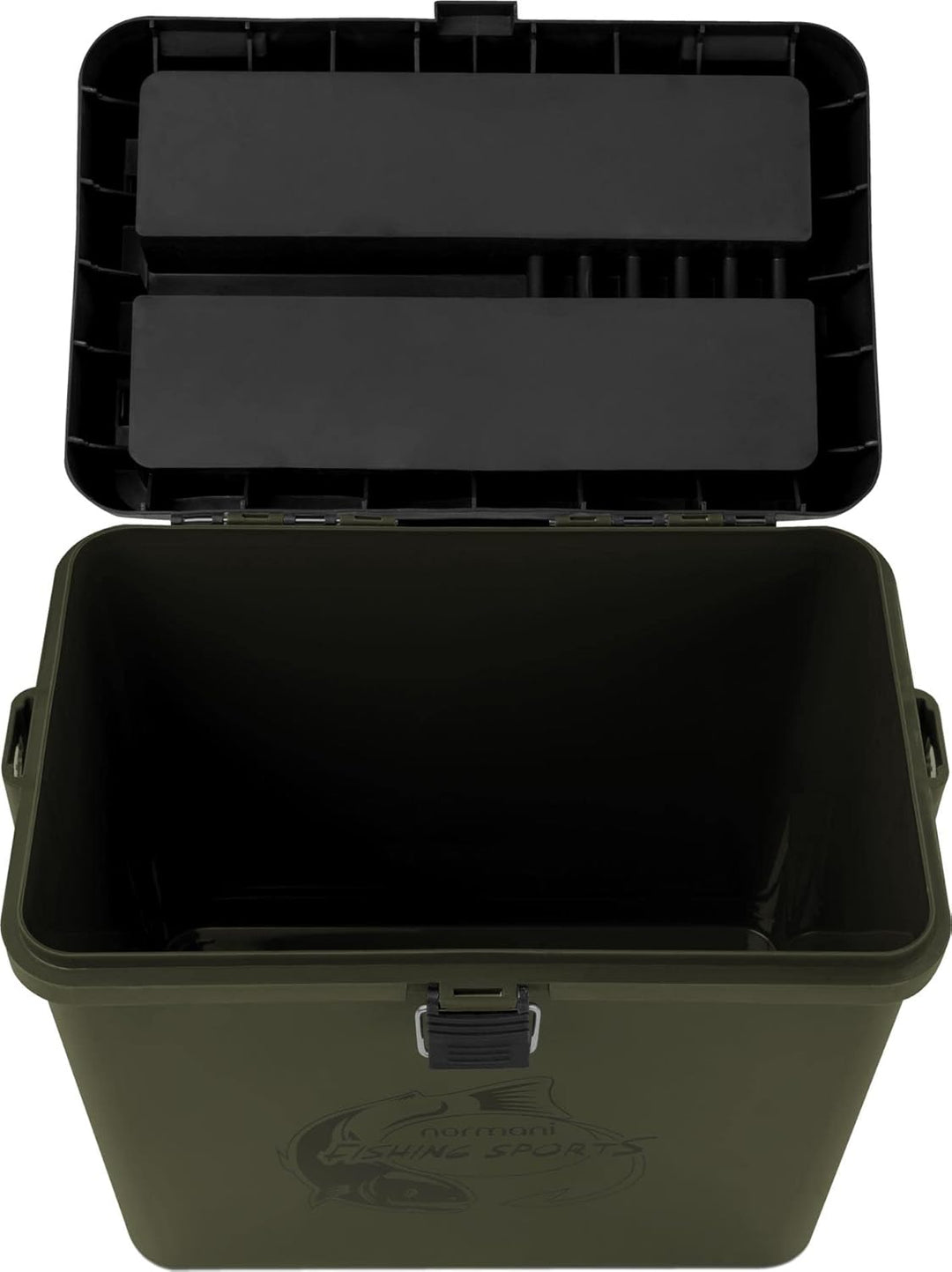 Sitzkiepe Angelbox Angel-Sitzbox Angelrucksack Angeltasche Angelkoffer Angler-Gerätekasten mit 4 Tac