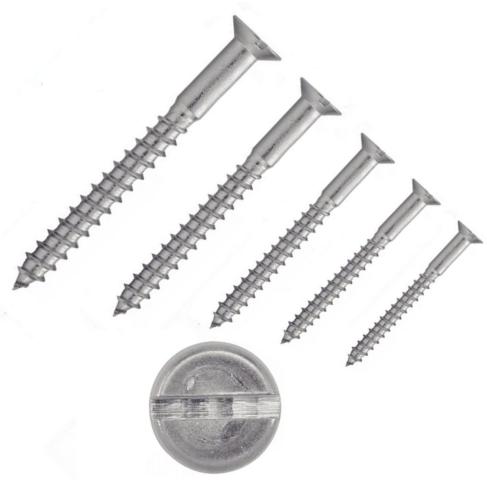 irsa24 500 X Senk-Holzschrauben mit Schlitz DIN 97 A2 2,5X10 Holzschraube 2,5 x 10 ... Edelstahl A2