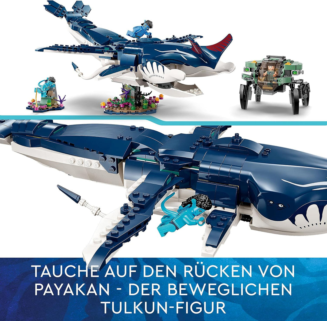LEGO 75579 Avatar Payakan der Tulkun und Krabbenanzug, The Way of Water Ozean Spielzeug zum Bauen mi
