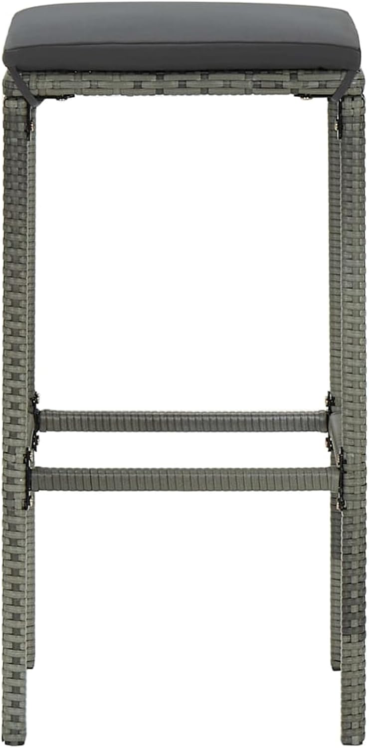 Susany Gartenbar Set 4-TLG. mit Kissen Theke Bar Tresen Gartentheke Bartisch Stehtisch Barhocker Bar