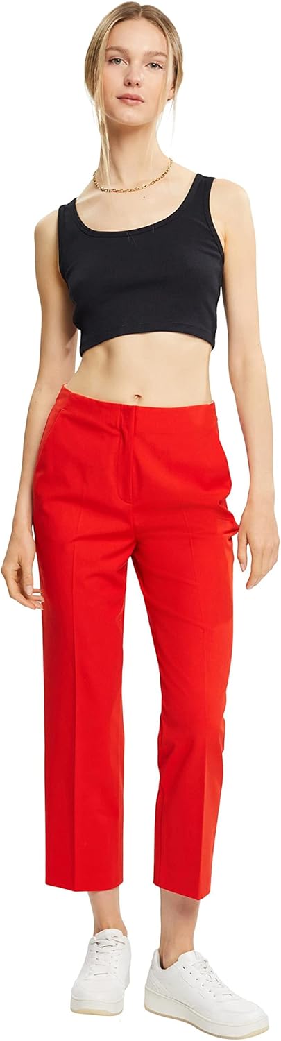 ESPRIT Damen Hose 36 630/Red, 36 630/Red