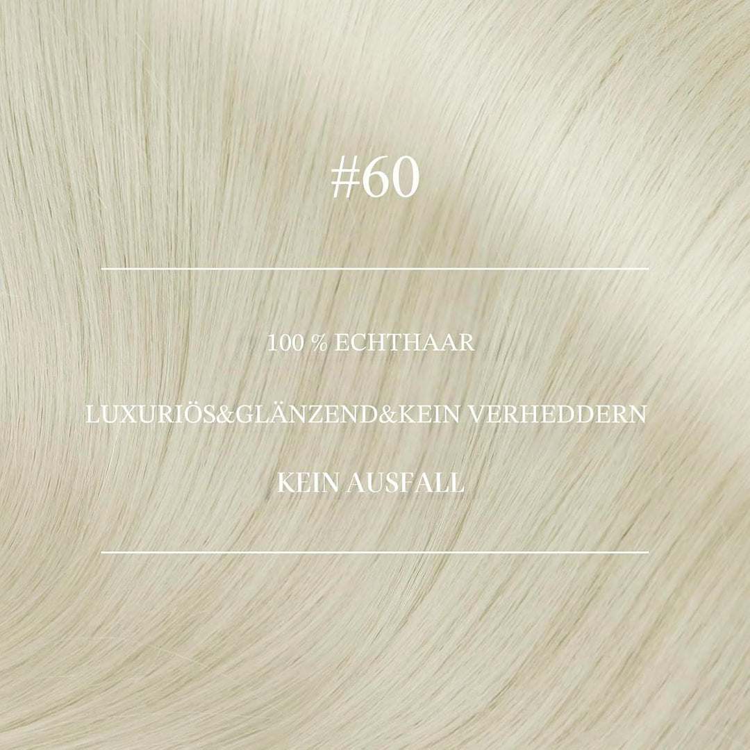YoungSee Nanoring Extensions Echthaar Blond 50cm Nanoring Extensions Blond Nano Ring Hair Extensions