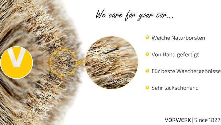 Vorwerk Borsteneinsatz 90 mm für Flächenwascher | Original Ersatzborsteneinsatz mit weichen Naturhaa