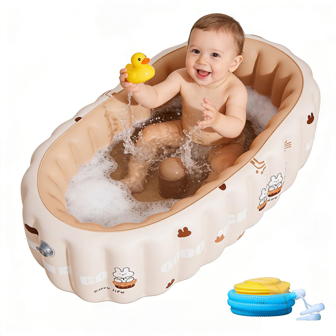 Aufblasbare Baby Badewanne, Aufblasbare Badewanne Für Kinder Mit Luftpumpe, Säuglings Kinder Badewan