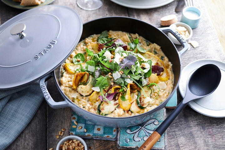 STAUB Gusseisen Bräter, Chistera Tropfenstruktur im Deckel, Rund 24 cm, 2,5 L, Graphitgrau Graphitgr