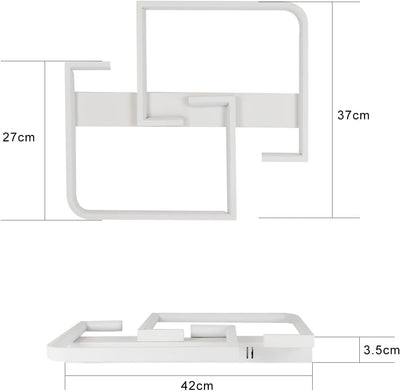 CBJKTX Deckenlampe LED Deckenleuchte Wohnzimmer 35W Dimmbar Wohnzimmerlampe Modern mit Fernbedienung