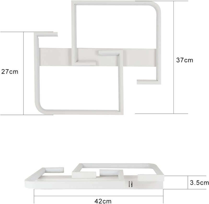 CBJKTX Deckenlampe LED Deckenleuchte Wohnzimmer 35W Dimmbar Wohnzimmerlampe Modern mit Fernbedienung