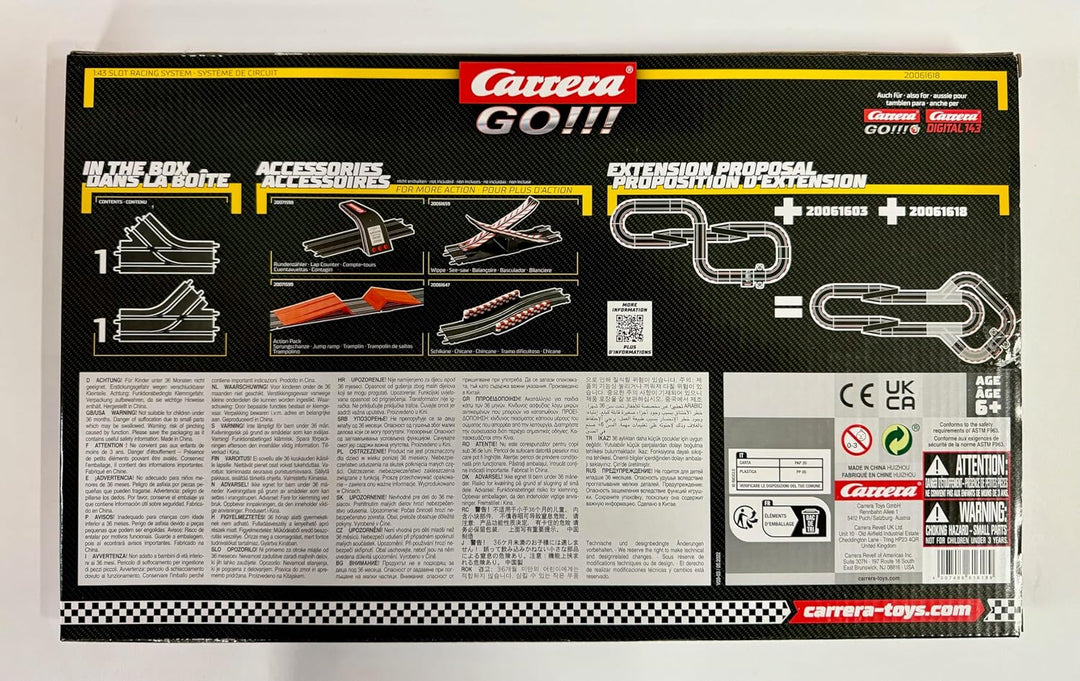 Carrera GO!!! Mechanische Weiche Links und rechts
