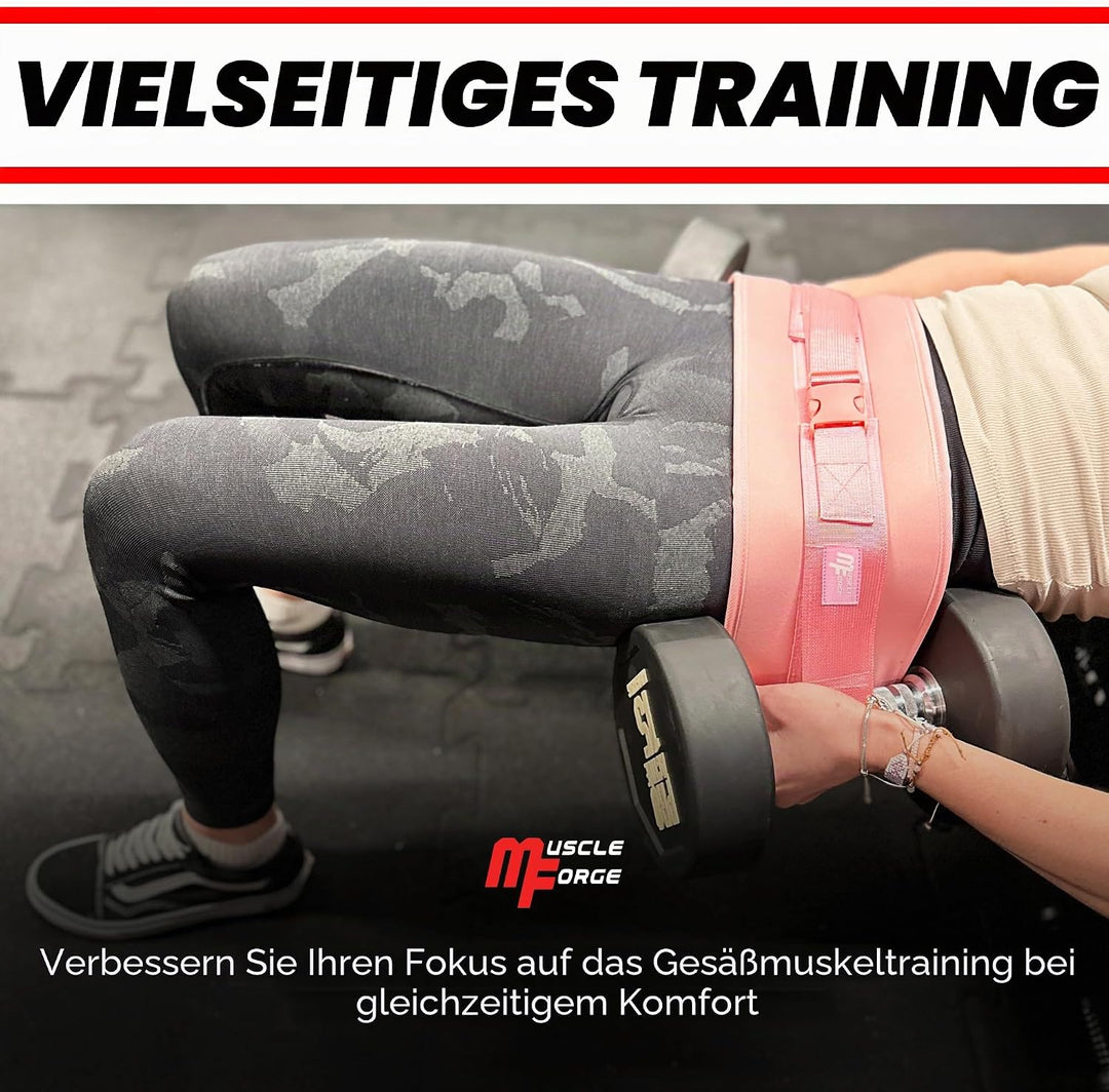 Hip Thrust Gürtel, Gewichtslastgürtel für das Anbringen von Hanteln für Hüftübungen, Glute Bridge, P