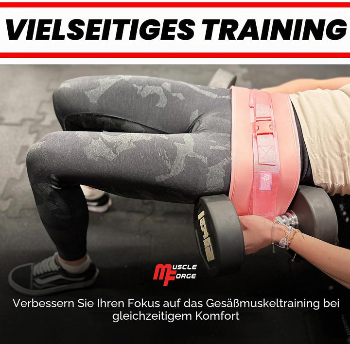 Hip Thrust Gürtel, Gewichtslastgürtel für das Anbringen von Hanteln für Hüftübungen, Glute Bridge, P