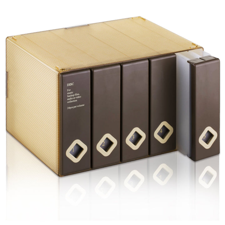 AhfuLife CD/DVD/Blu-ray Aufbewahrung Boxen Farbenfrohe, DVD Box Platzsparende Transport-Hüllen, CD H