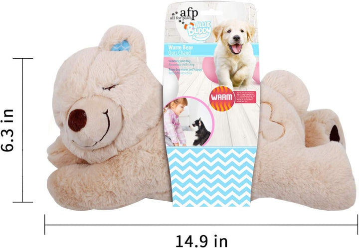 ALL FOR PAWS Kuscheltier für Hunde, Welpenspielzeug Hunde Herzschlag Plüschtier Welpe Verhaltenshilf