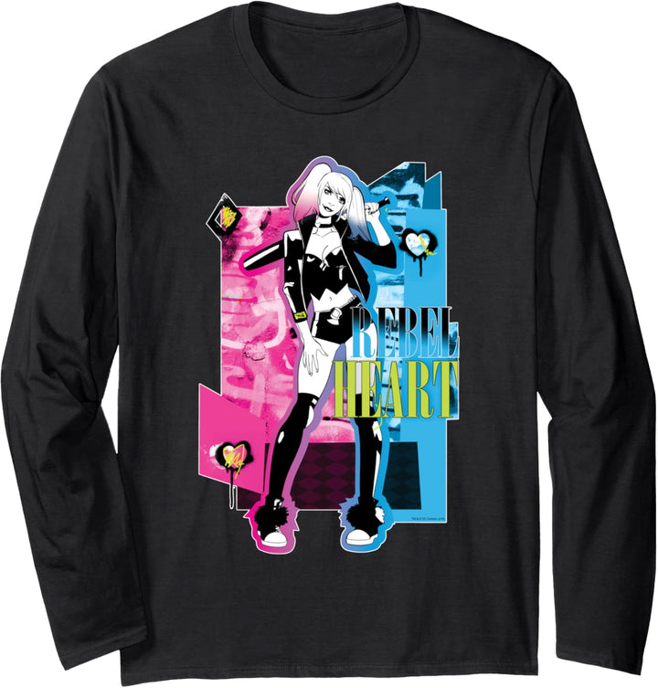 Batman Harley Quinn Rebel Heart Langarmshirt