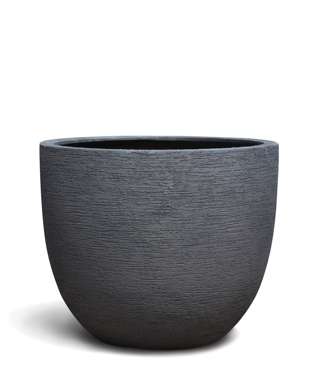 ESCHBACH® Pflanzkübel Egg Pot 60 Nero Anthrazit Rund XL * 55 x 55 x 46 cm * 10 Jahre Garantie 55x55x