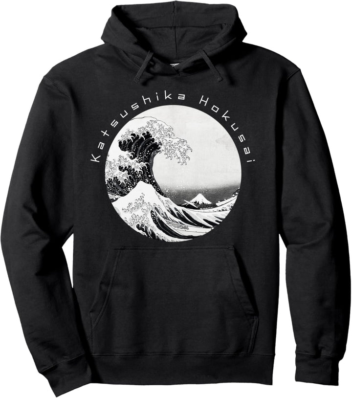 The Great Wave off Kanagawa Katsushika Hokusai Japanese Art Pullover Hoodie