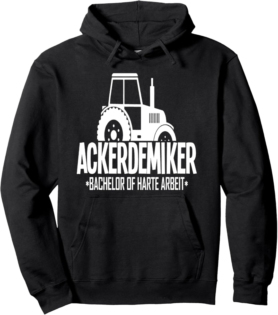 Traktor Bauer Geschenk Bachelor of harte Arbeit Ackerdemiker Pullover Hoodie